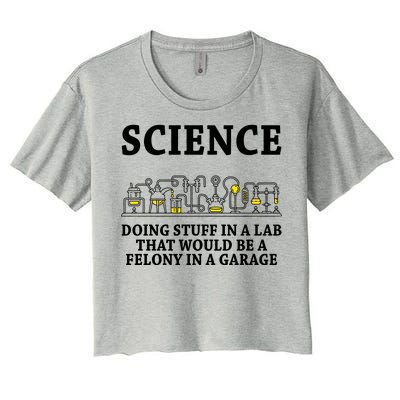 Funny Science Definition Women's Crop Top Tee