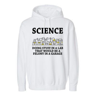 Funny Science Definition Garment-Dyed Fleece Hoodie