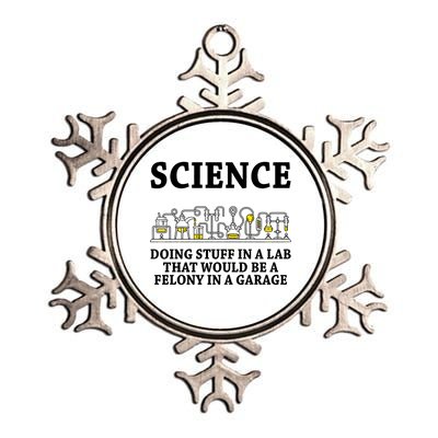 Funny Science Definition Metallic Star Ornament