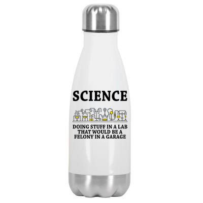 Funny Science Definition Stainless Steel Insulated Water Bottle