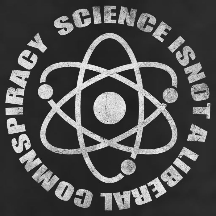 Funny Science Liberal Conspiracy 7 Panel Mesh Trucker Snapback Hat