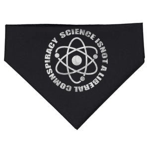 Funny Science Liberal Conspiracy USA-Made Doggie Bandana