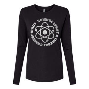 Funny Science Liberal Conspiracy Womens Cotton Relaxed Long Sleeve T-Shirt