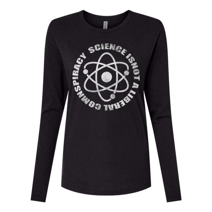 Funny Science Liberal Conspiracy Womens Cotton Relaxed Long Sleeve T-Shirt