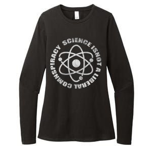 Funny Science Liberal Conspiracy Womens CVC Long Sleeve Shirt