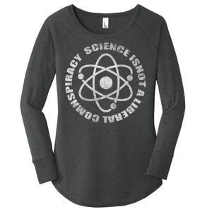 Funny Science Liberal Conspiracy Women's Perfect Tri Tunic Long Sleeve Shirt