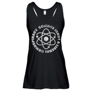 Funny Science Liberal Conspiracy Ladies Essential Flowy Tank