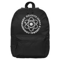 Funny Science Liberal Conspiracy 16 in Basic Backpack