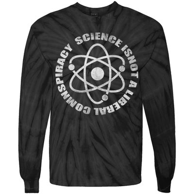 Funny Science Liberal Conspiracy Tie-Dye Long Sleeve Shirt