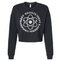 Funny Science Liberal Conspiracy Cropped Pullover Crew