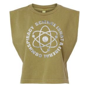 Funny Science Liberal Conspiracy Garment-Dyed Women's Muscle Tee