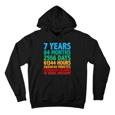 Funny Seven Years Old 7th Birthday Hoodie