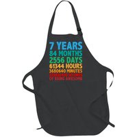 Funny Seven Years Old 7th Birthday Full-Length Apron With Pockets