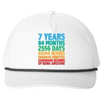 Funny Seven Years Old 7th Birthday Snapback Five-Panel Rope Hat