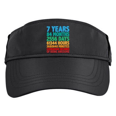 Funny Seven Years Old 7th Birthday Adult Drive Performance Visor
