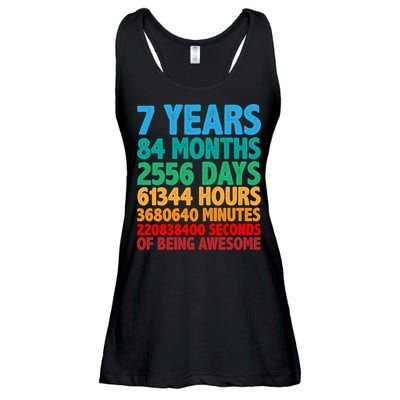 Funny Seven Years Old 7th Birthday Ladies Essential Flowy Tank