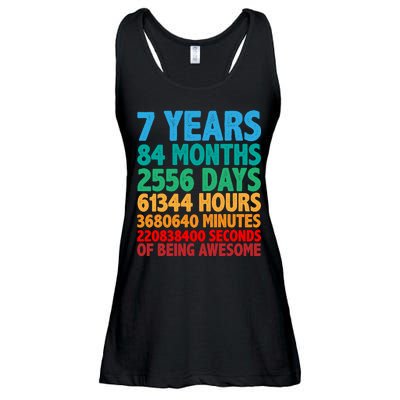 Funny Seven Years Old 7th Birthday Ladies Essential Flowy Tank