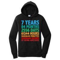 Funny Seven Years Old 7th Birthday Women's Pullover Hoodie