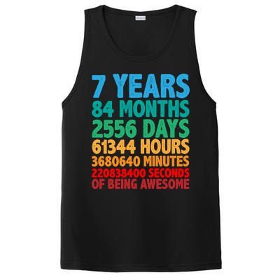 Funny Seven Years Old 7th Birthday PosiCharge Competitor Tank