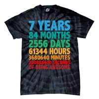 Funny Seven Years Old 7th Birthday Tie-Dye T-Shirt