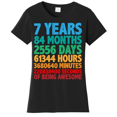 Funny Seven Years Old 7th Birthday Women's T-Shirt