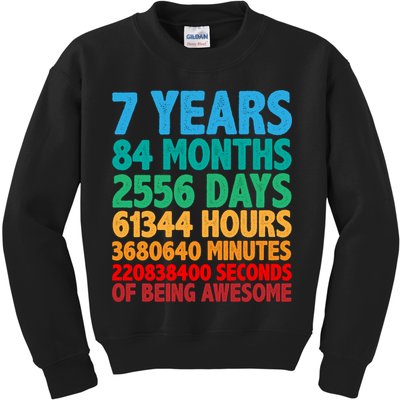 Funny Seven Years Old 7th Birthday Kids Sweatshirt