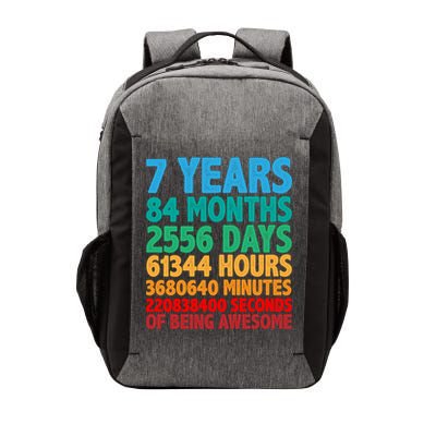 Funny Seven Years Old 7th Birthday Vector Backpack