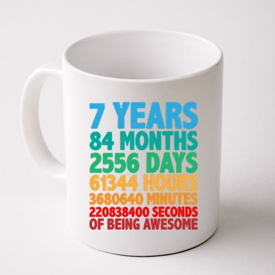 Funny Seven Years Old 7th Birthday Coffee Mug