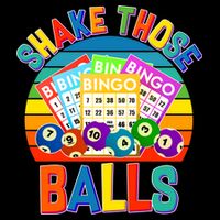 Funny Shake Those Balls Bingo Cooling Performance Crew T-Shirt