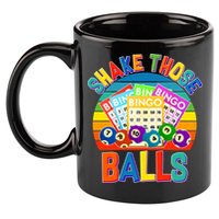 Funny Shake Those Balls Bingo 11oz C Handle Ceramic Mug