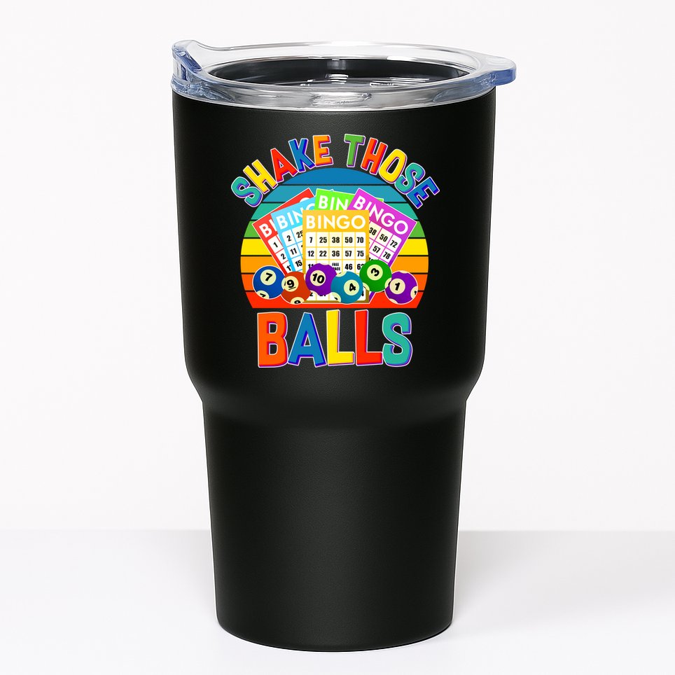 Funny Shake Those Balls Bingo Tumbler