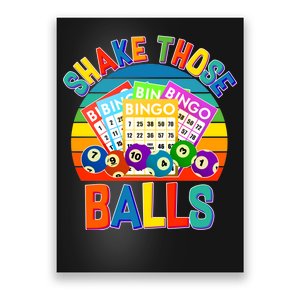 Funny Shake Those Balls Bingo Poster