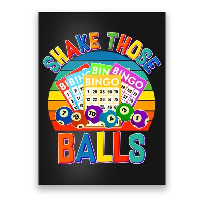 Funny Shake Those Balls Bingo Poster