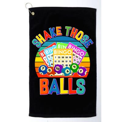 Funny Shake Those Balls Bingo Golf Towel