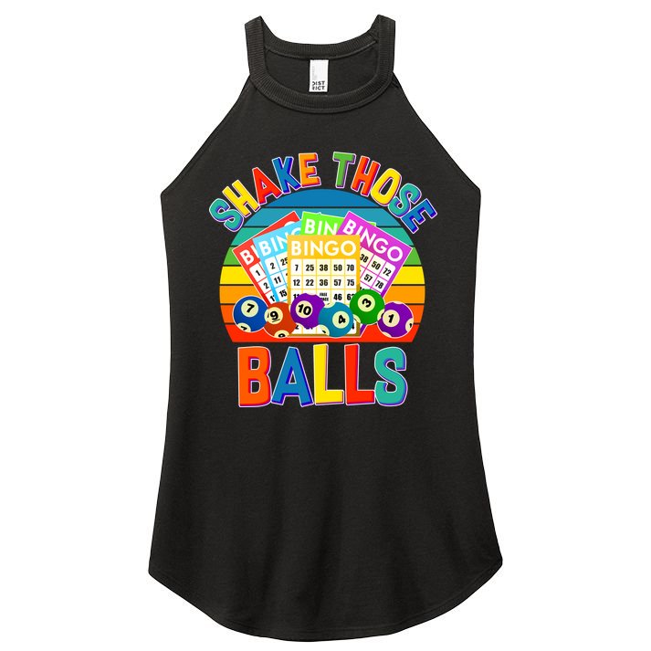 Funny Shake Those Balls Bingo Women's Perfect Tri Rocker Tank