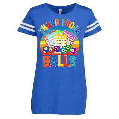 Funny Shake Those Balls Bingo Enza Ladies Jersey Football T-Shirt