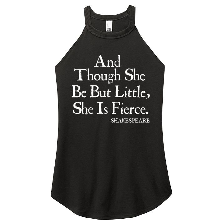 Funny Shakespeare Fierce Quote Women's Perfect Tri Rocker Tank