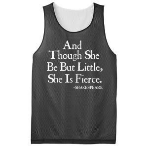 Funny Shakespeare Fierce Quote Mesh Reversible Basketball Jersey Tank