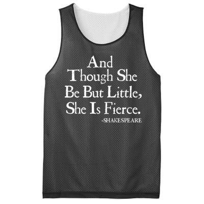 Funny Shakespeare Fierce Quote Mesh Reversible Basketball Jersey Tank