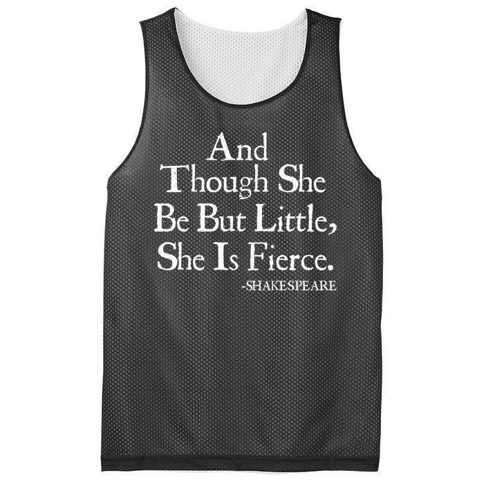 Funny Shakespeare Fierce Quote Mesh Reversible Basketball Jersey Tank