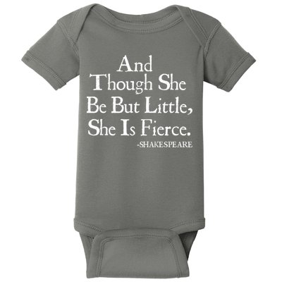 Funny Shakespeare Fierce Quote Baby Bodysuit