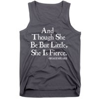 Funny Shakespeare Fierce Quote Tank Top