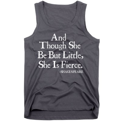 Funny Shakespeare Fierce Quote Tank Top