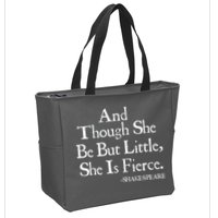 Funny Shakespeare Fierce Quote Zip Tote Bag
