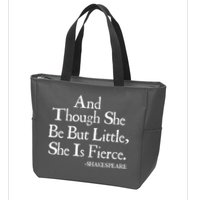 Funny Shakespeare Fierce Quote Zip Tote Bag