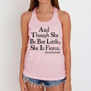 Funny Shakespeare Fierce Quote Women's Knotted Racerback Tank