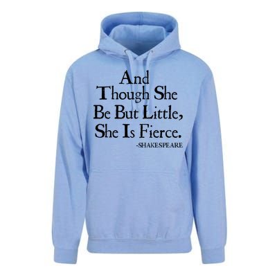 Funny Shakespeare Fierce Quote Unisex Surf Hoodie