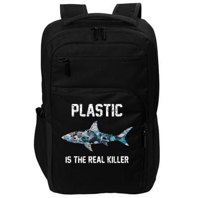 Funny Shark Plastic Is The Real Killer Impact Tech Backpack