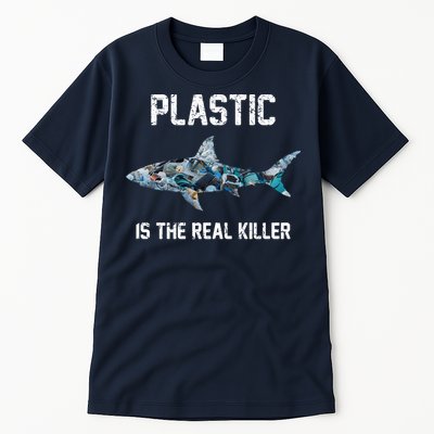 Funny Shark Plastic Is The Real Killer Tall T-Shirt