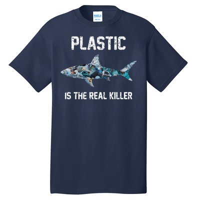 Funny Shark Plastic Is The Real Killer Tall T-Shirt